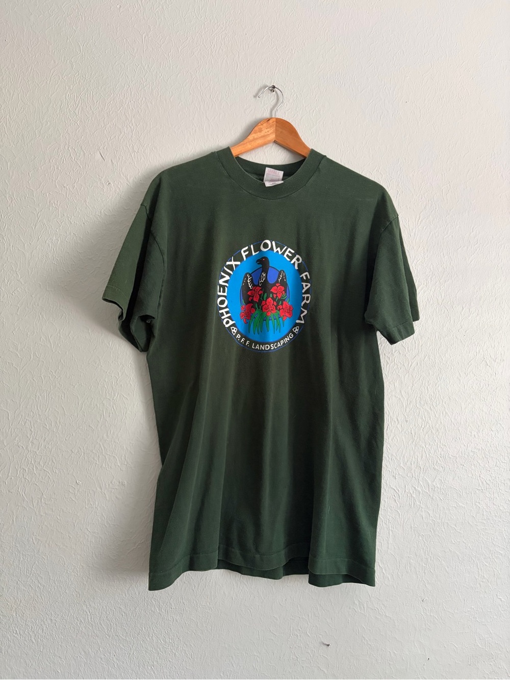 Phoenix Flower Farm Green Graphic Tee